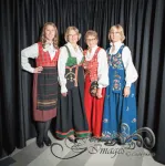Johanna Haugan, Pauline Fjelde #51, Gudbrandsdalen- Råndastakk (North), Kathy Jo Haugan, Sonja Henie #29, AUST-AGDER - Amli , Ardis Dragsten, Sonja Henie #29 SØR-TRONDELAG - Tronder, Heidi Barcia, Sonja Henie #29, OPPLAND – Gudbrandsdalen, Three Generatio
